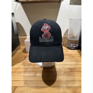 Blind Skateboards Hat Men's‎ Small Black Og Reaper Stretch Vintage Y2K Cap